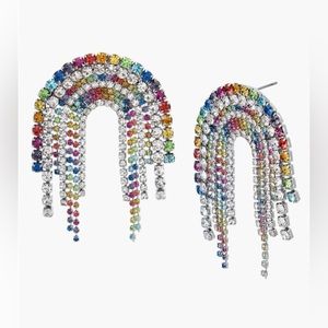 Kurt Geiger London Crystal Rainbow Chandelier Earrings